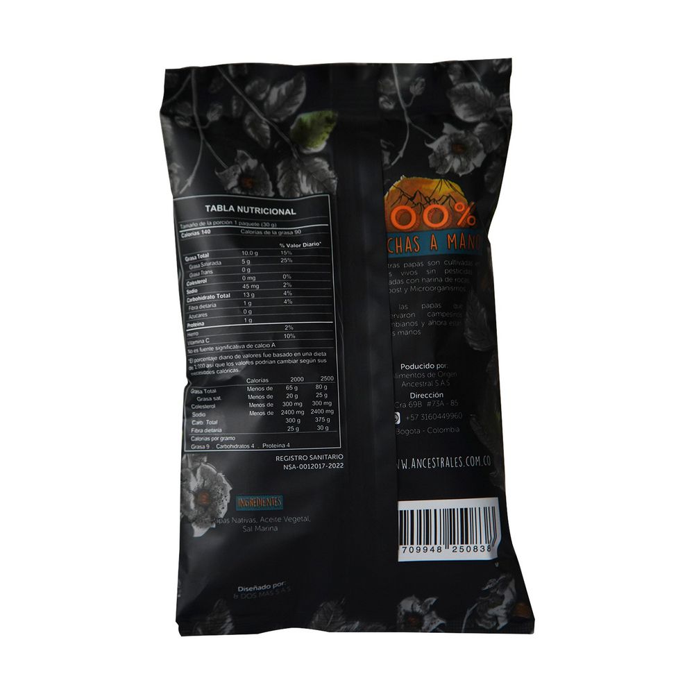 Papas  ANCESTRALES CHIPS nativas mix (30  gr) img #2