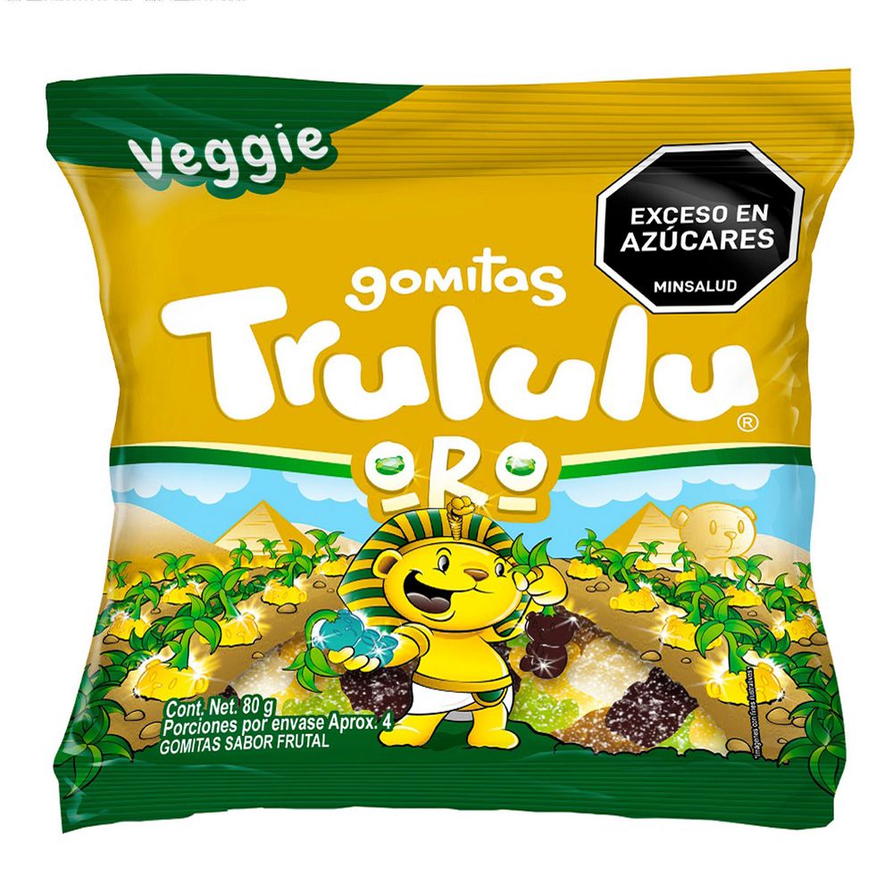 Gomas TRULULU GELATINA ORO VEGGIE (80  gr) img #1