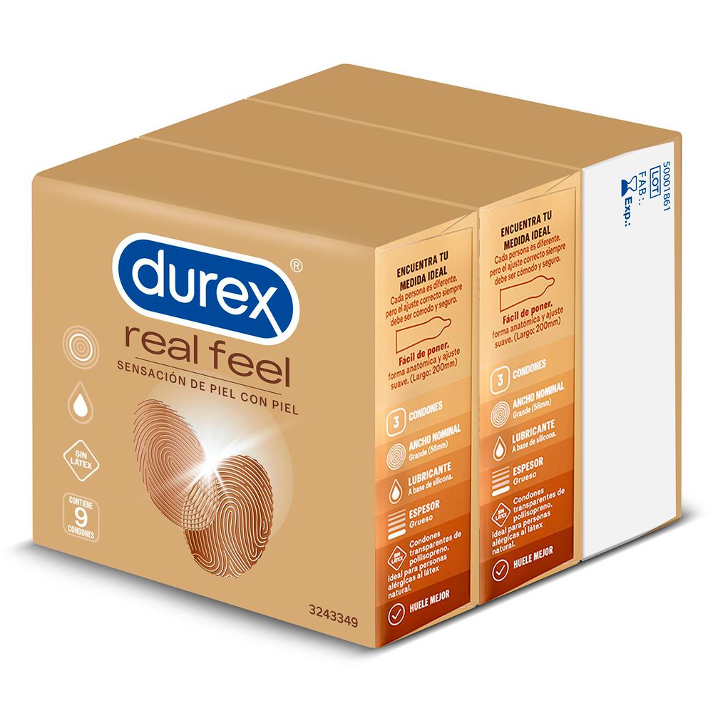 Condones DUREX REAL FEEL (9  und) img #1