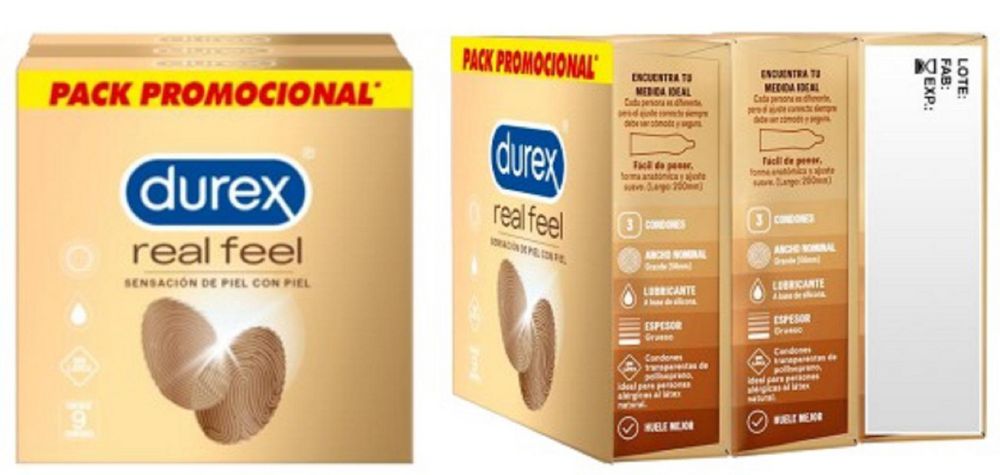 Condones DUREX REAL FEEL (9  und) img #2