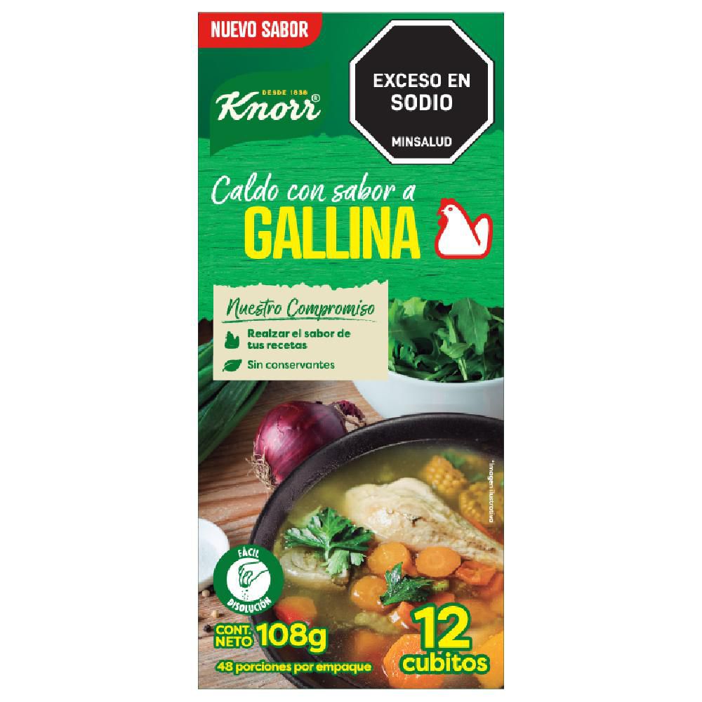 Caldo De Gallina 12 Cubos KNORR  (108  gr) img #1
