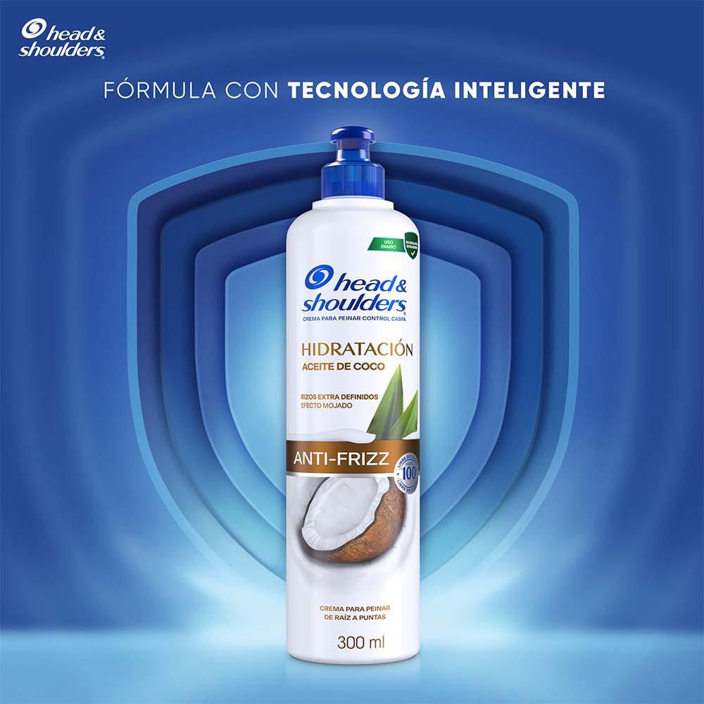 Crema Para Peinar H&S Hidratación Aceite De Coco (300  ml) img #2