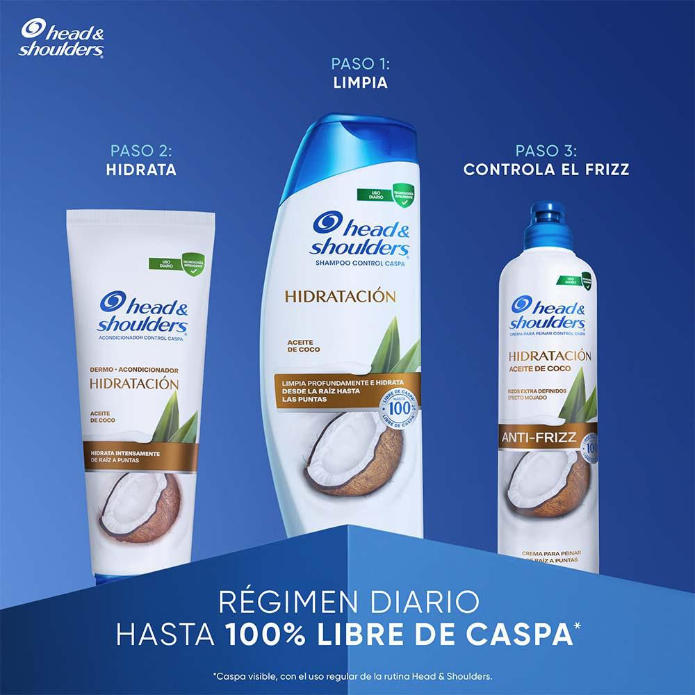 Crema Para Peinar H&S Hidratación Aceite De Coco (300  ml) img #6