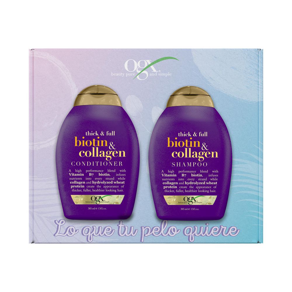 Shampoo ORGANIX  + Acondicionador biotin & collagen (770  ml) img #1
