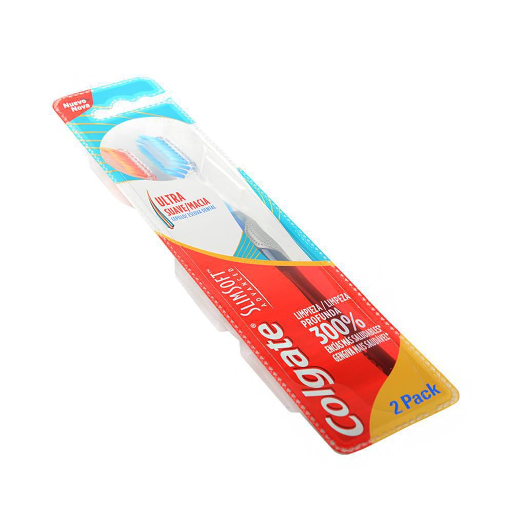 Cepillo De Dientes COLGATE Slim Soft Advanced Suave (2  und) img #2