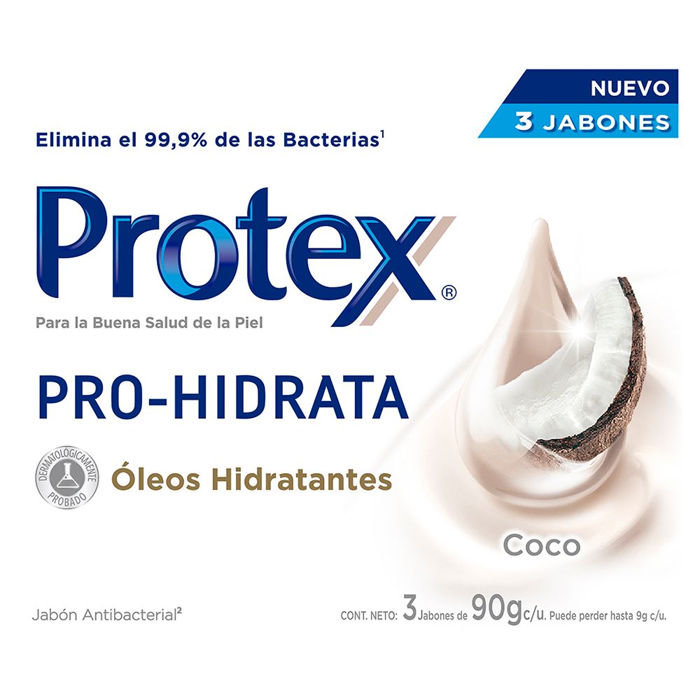 Jabón PROTEX Prohidrata Coco Barra x3und 90gr (270  gr) img #2