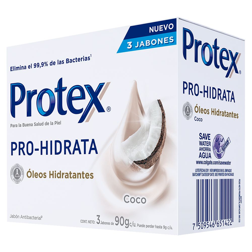 Jabón PROTEX Prohidrata Coco Barra x3und 90gr (270  gr) img #3