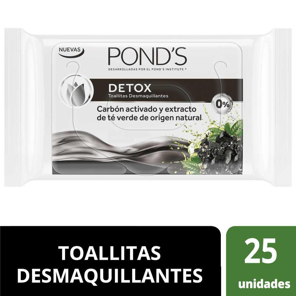 toallas faciales PONDS DETOX (25  UNIDAD) img #1