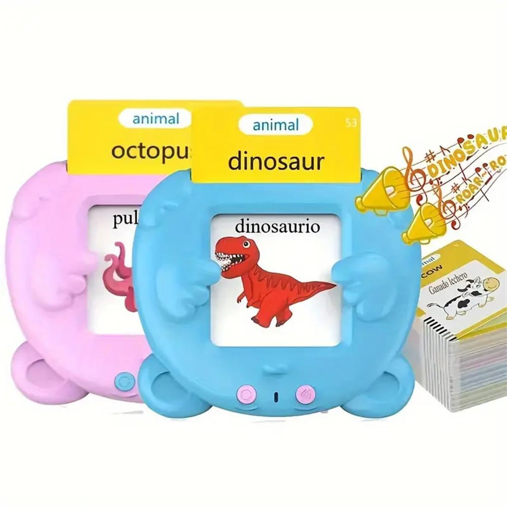 255 Tarjetas Parlantes De Aprendizaje Español Ingles Rosa img #2