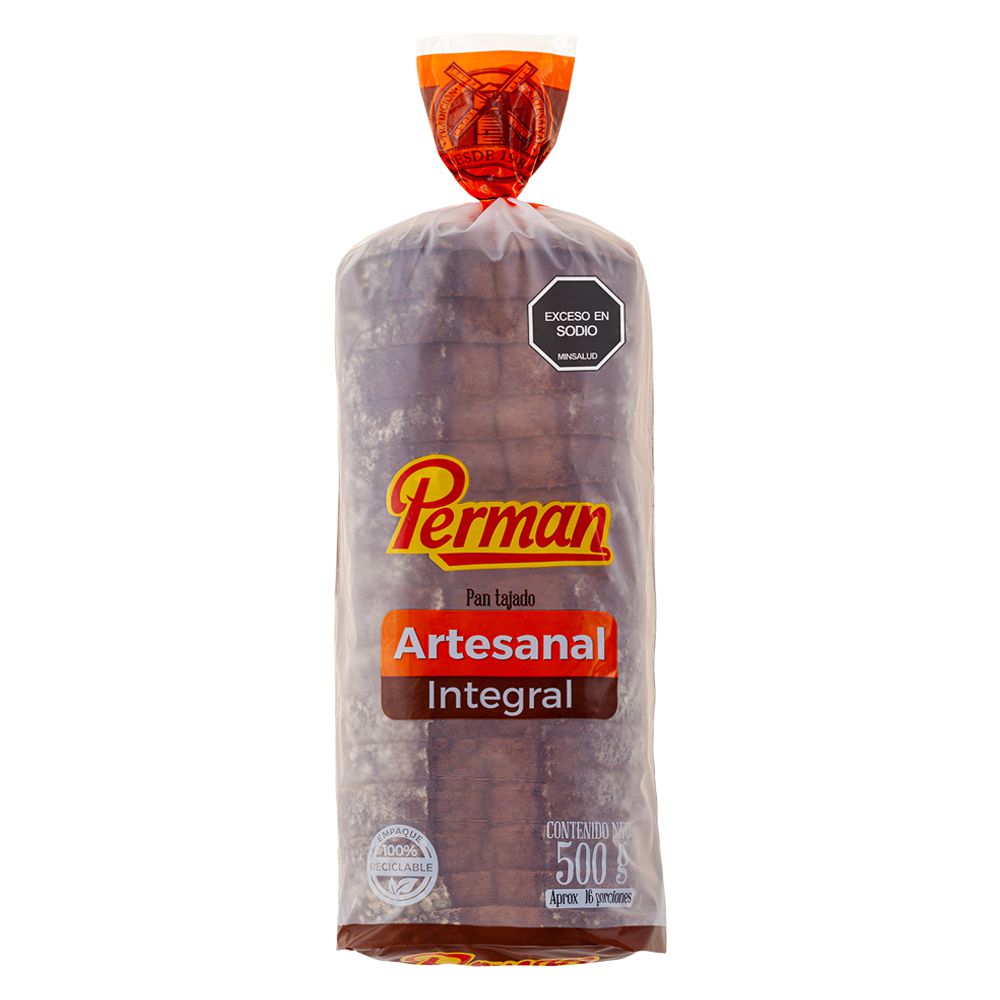 Pan PERMAN Artesanal Integral (500  gr) img #1