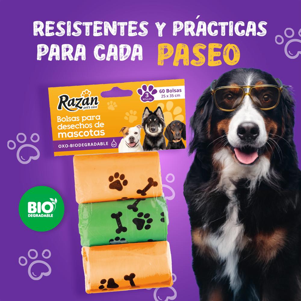 Paquete Bolsa Desecho/Mascota X3rollos/60Un img #3