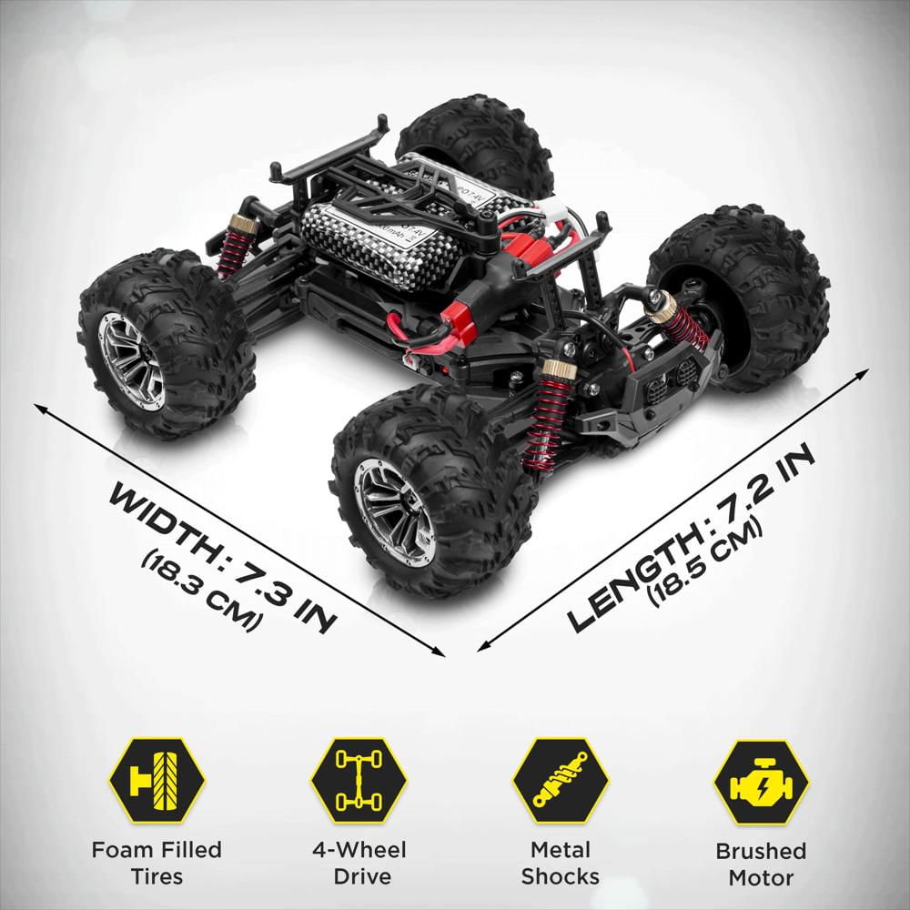 Carro Rc 4X4 A Escala 1:10 Con Motor Potente img #5