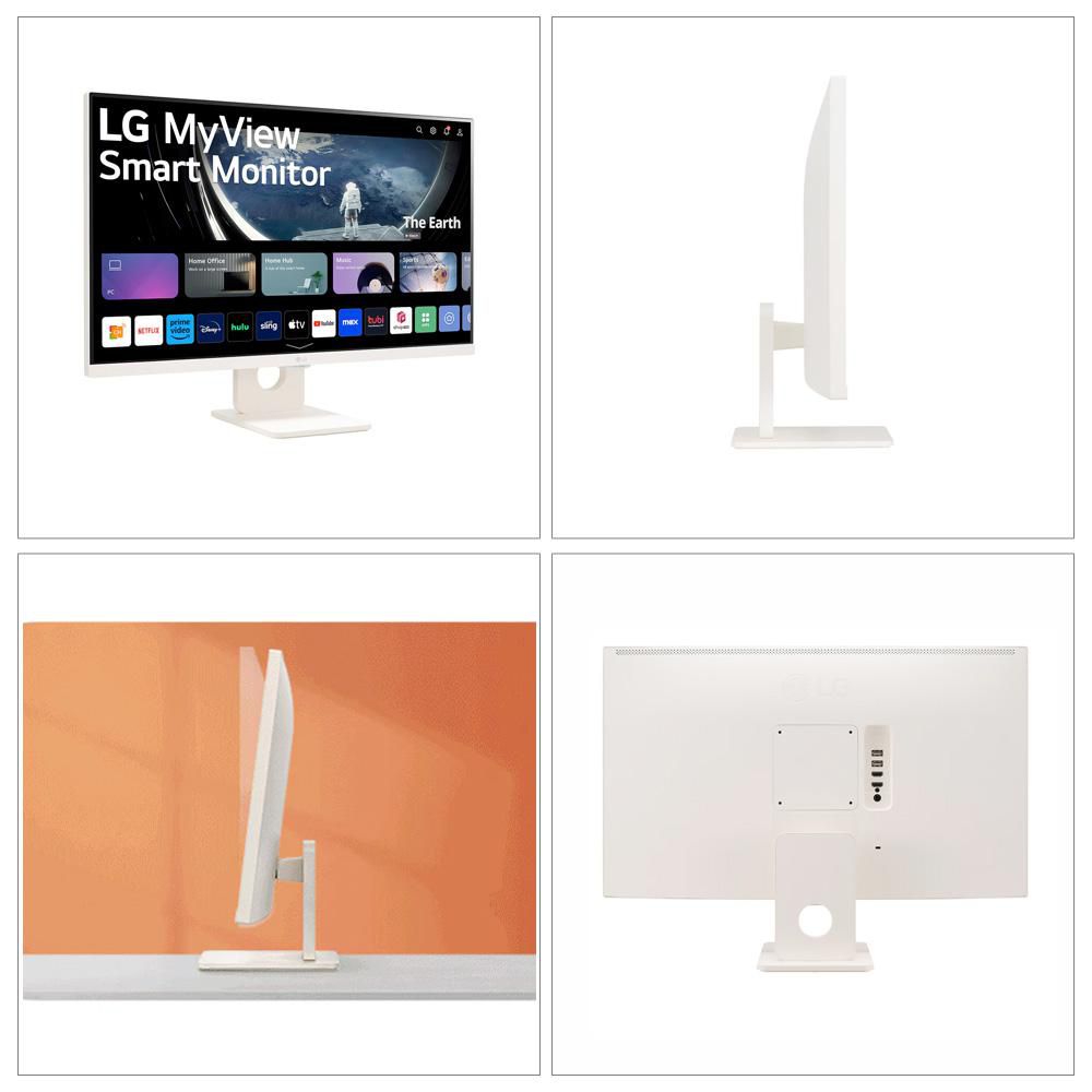 Monitor LG Smart 27 pulgadas IPS 27SR50FW  Blanco img #4