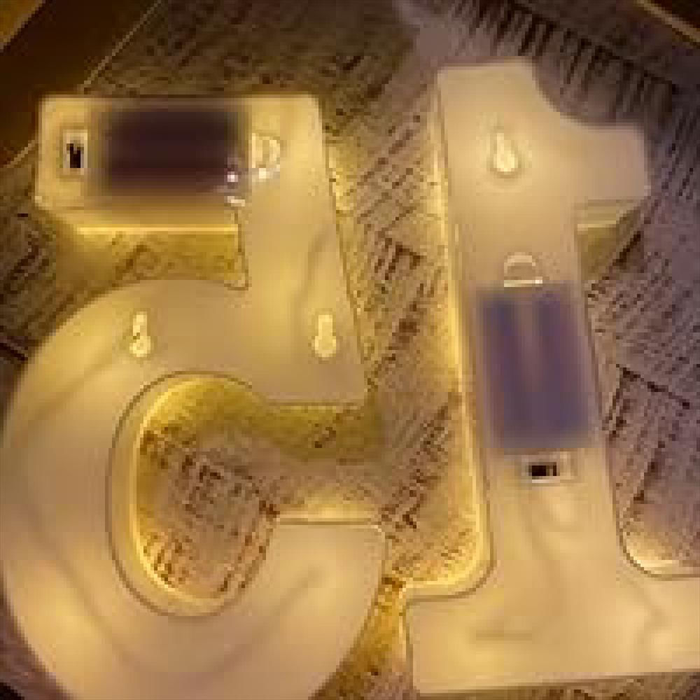 Número 15 Con Luz Led Y Estilo Decora Tu Cumpleaños 16Cm img #4