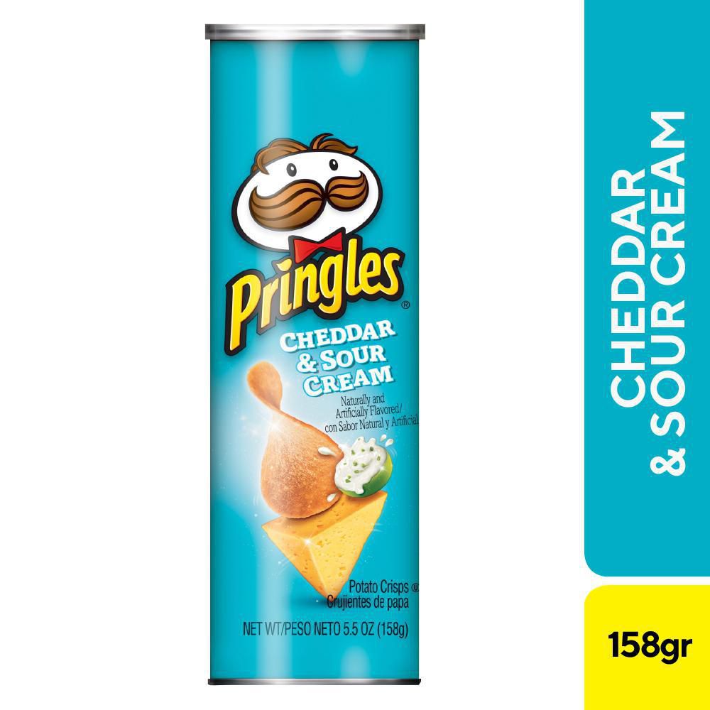 PAPAS CHEEDAR Y SOUR CREAM PRINGLES 158 Gramo img #1