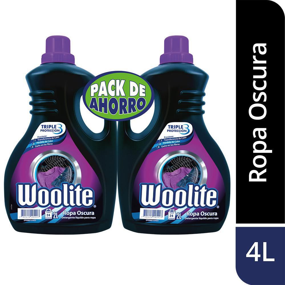 Detergente líquido WOOLITE ropa oscura (4000  ml) img #1