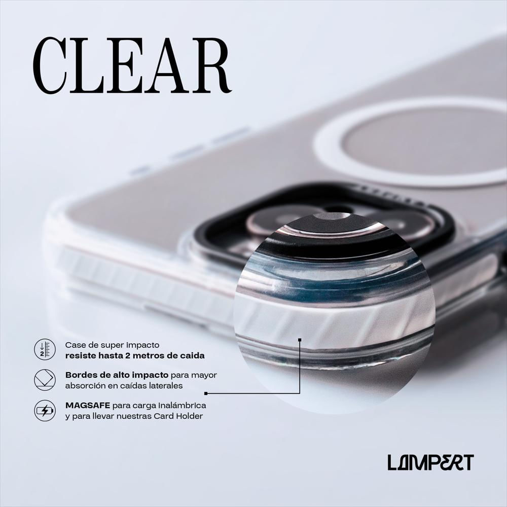 Ultra Safe Case Clear Side Black Para Iphone 16 Plus Funda Estuche Transparente Con Magsafe img #4