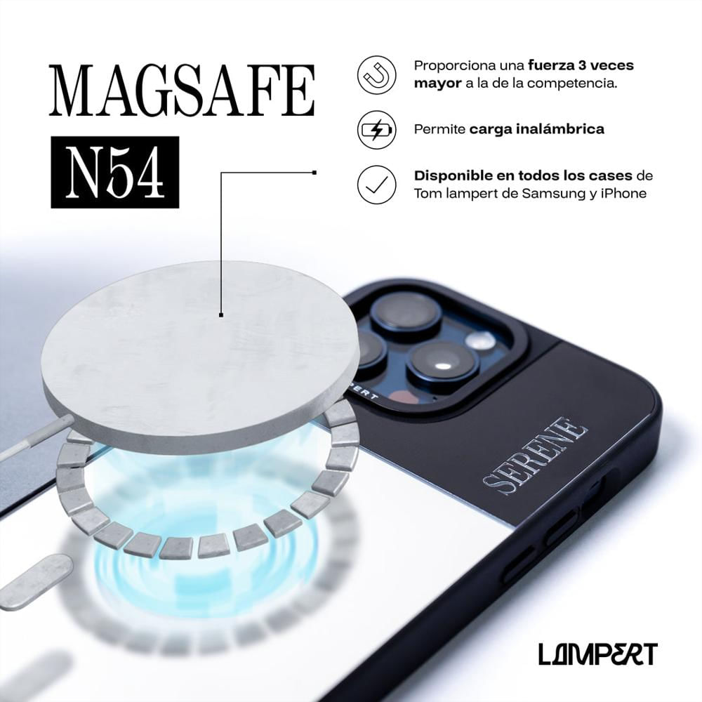 Ultra Safe Case Clear Side Black Para Iphone 16 Plus Funda Estuche Transparente Con Magsafe img #5
