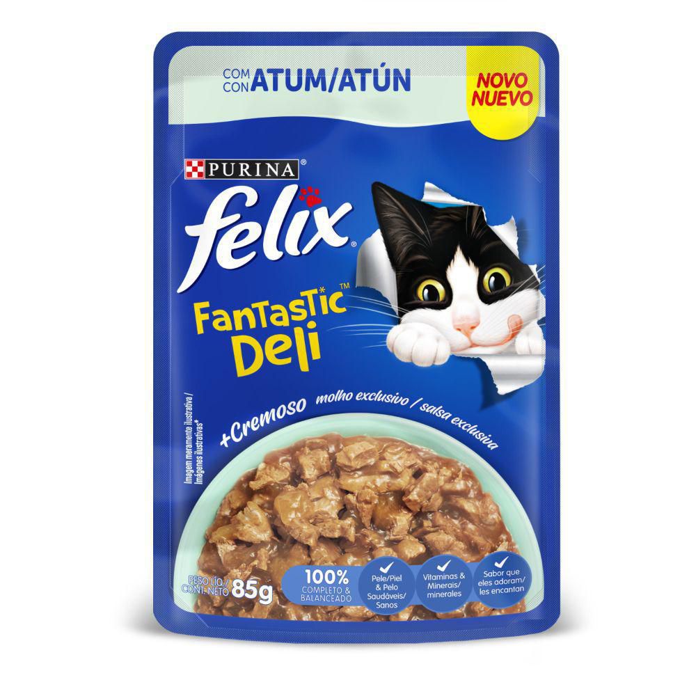 Alimento Gato Atum FELIX 85  gr img #1