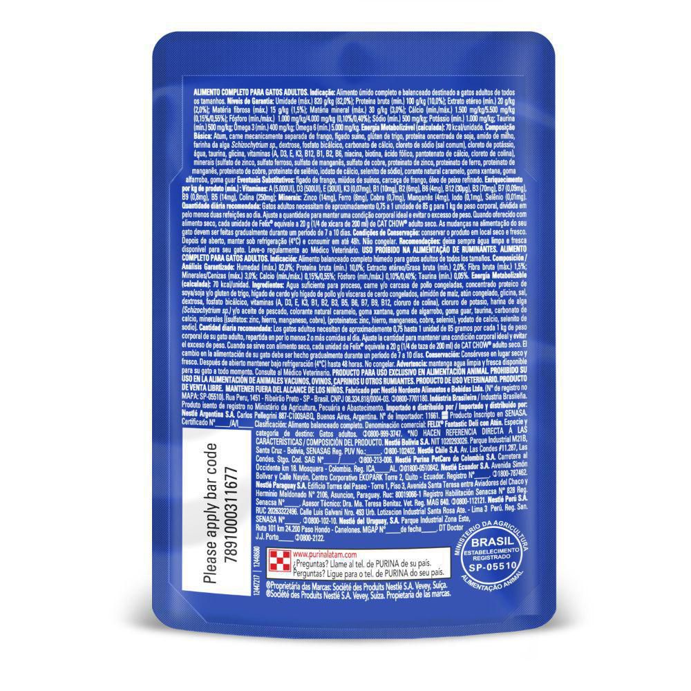 Alimento Gato Atum FELIX 85  gr img #2