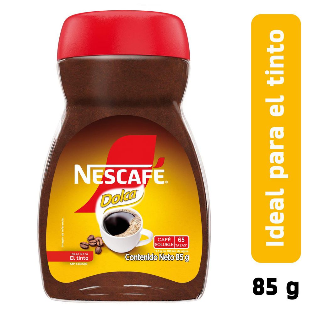 Café Nescafé DOLCA Soluble frasco (85  gr) img #1