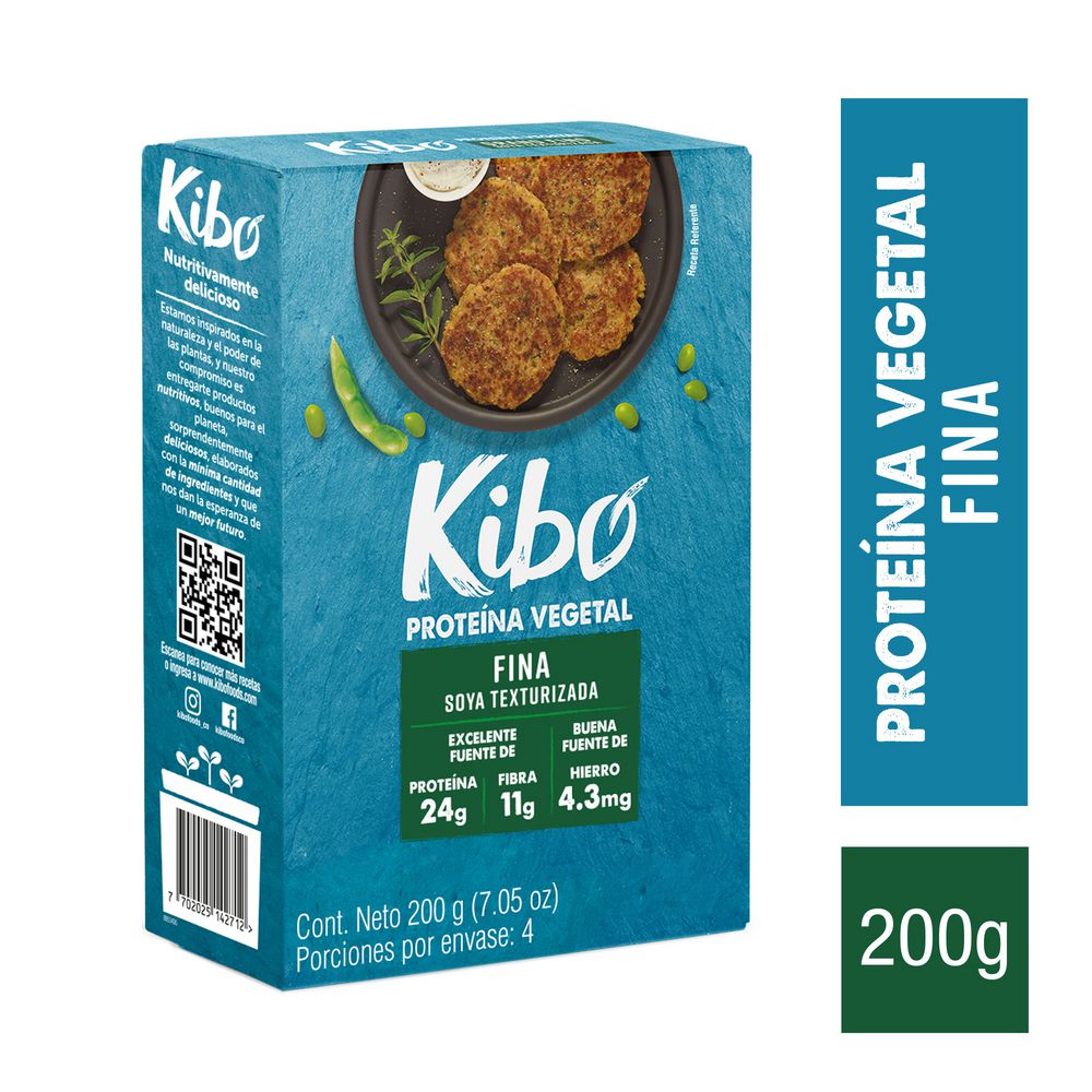 Proteína vegetal KIBO soya texturizada (200  gr) img #1