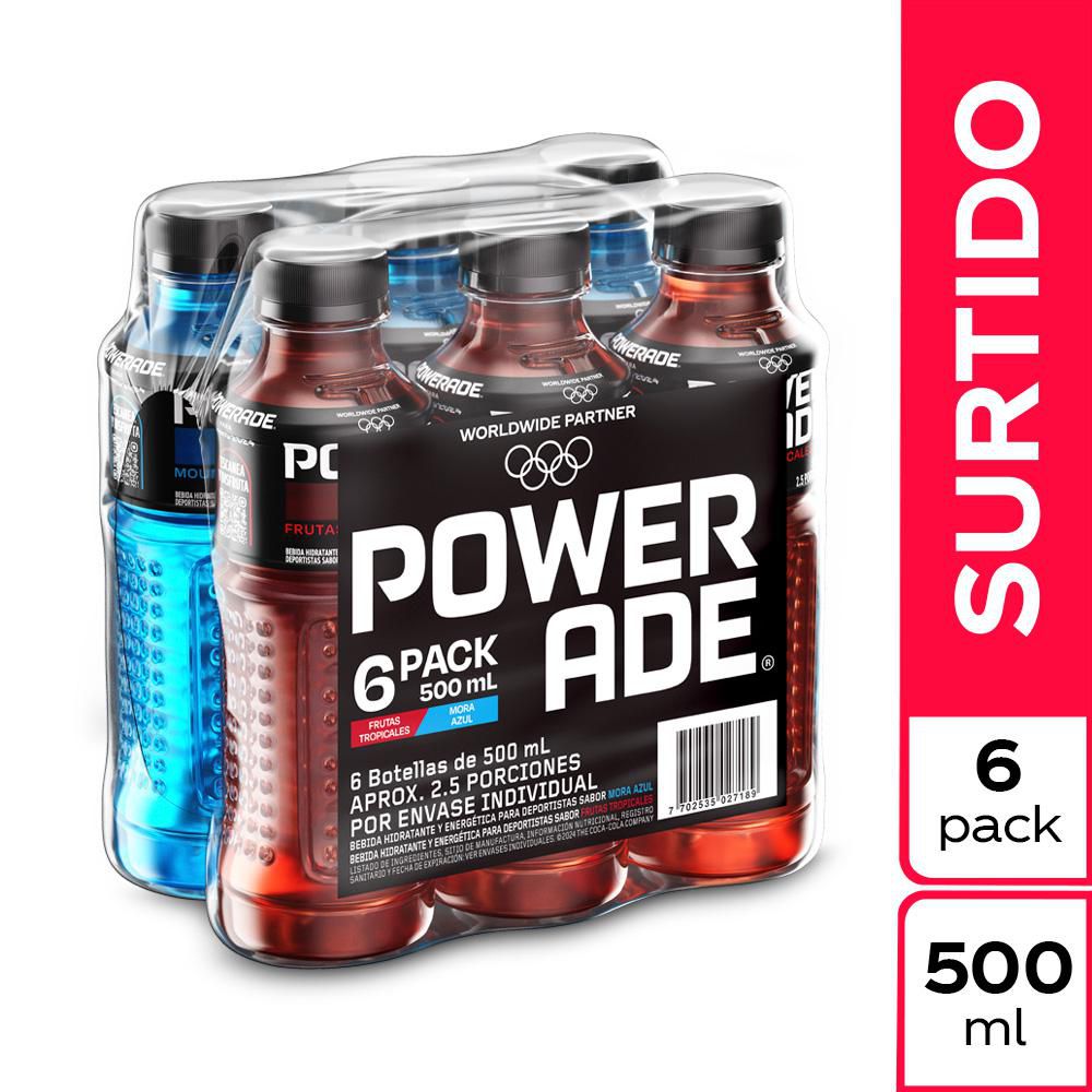 Bebida Hidratante POWERADE Surtido x6und 500ml (2000  ml) img #1