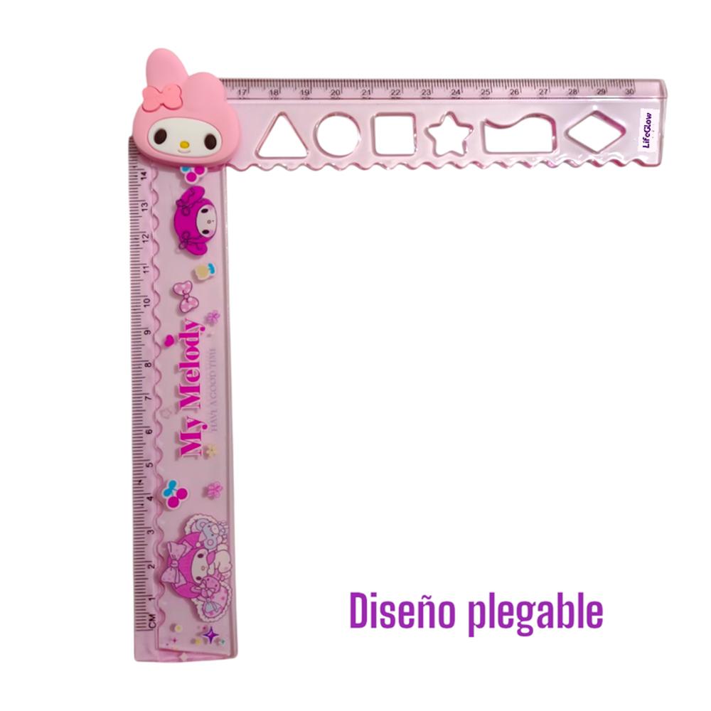 Regla Plegable Escolar Kawaii 30Cm img #2