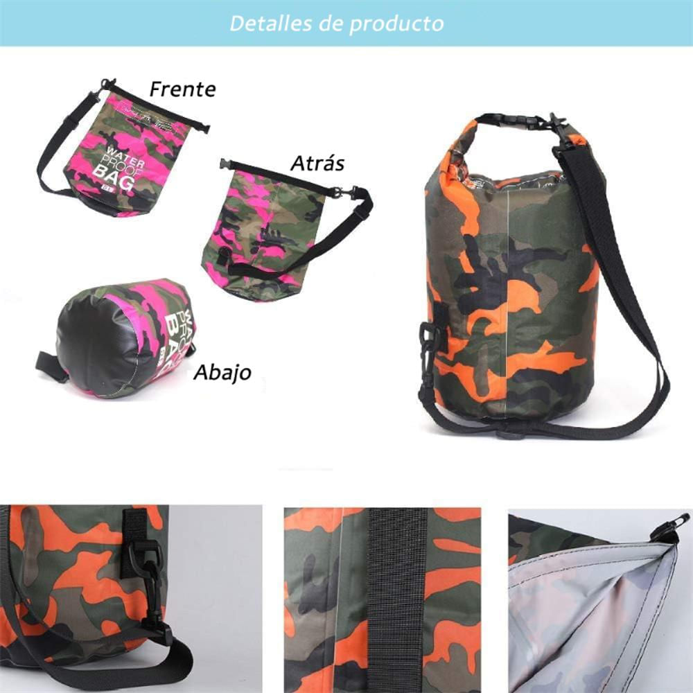 Bolsa Seca Tula Mochila Impermeable 25 Litros Ocean Pack Azul Oscuro img #4