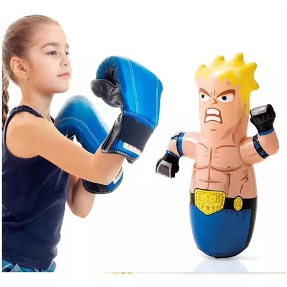 Muñeco Inflable Punching Bag Boxeador Para Niños img #3