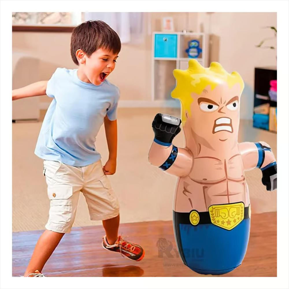 Muñeco Inflable Punching Bag Boxeador Para Niños img #5