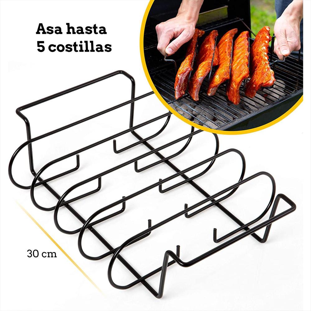 Rejilla Rack Separador Para Costillas Parrilla Asar Ahumar img #2