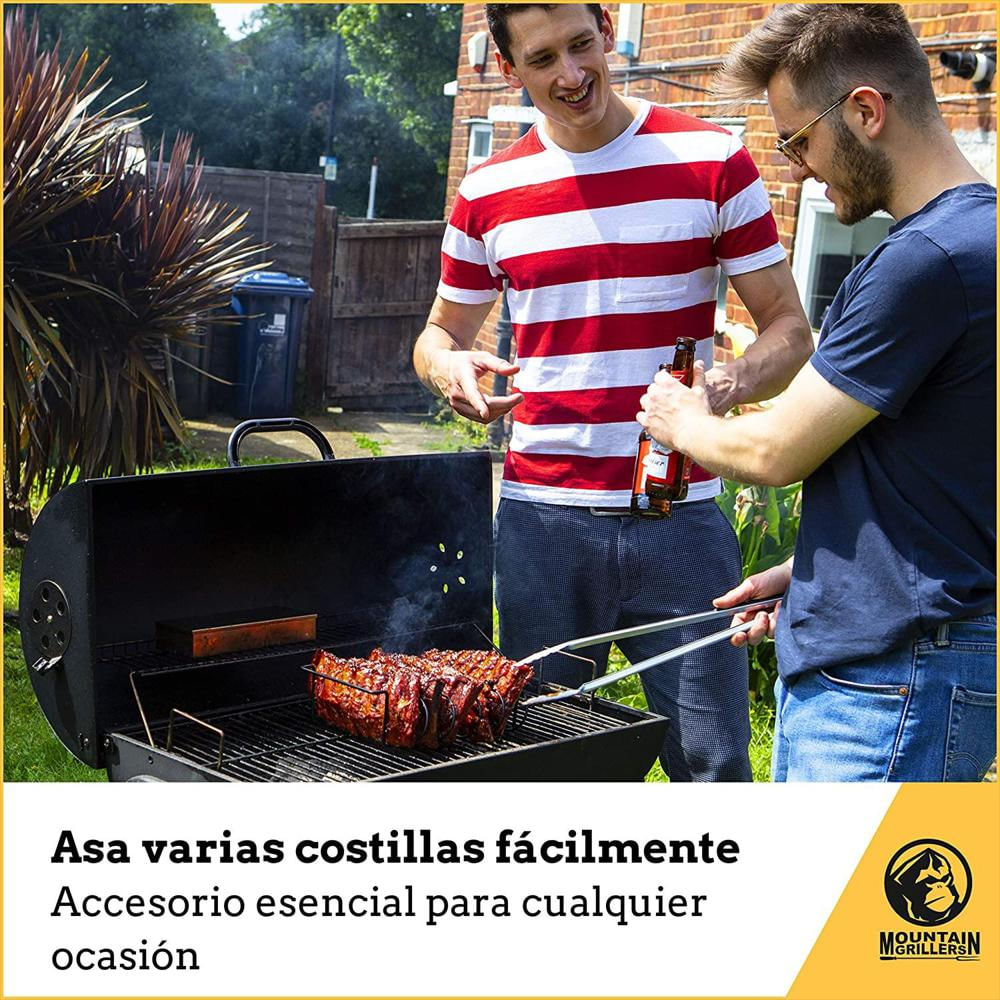 Rejilla Rack Separador Para Costillas Parrilla Asar Ahumar img #3