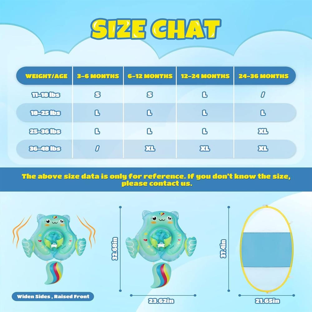 Flotador Para Bebé Con Toldo Protector Solar Upf50+ Talla L (12 36 Meses) img #2