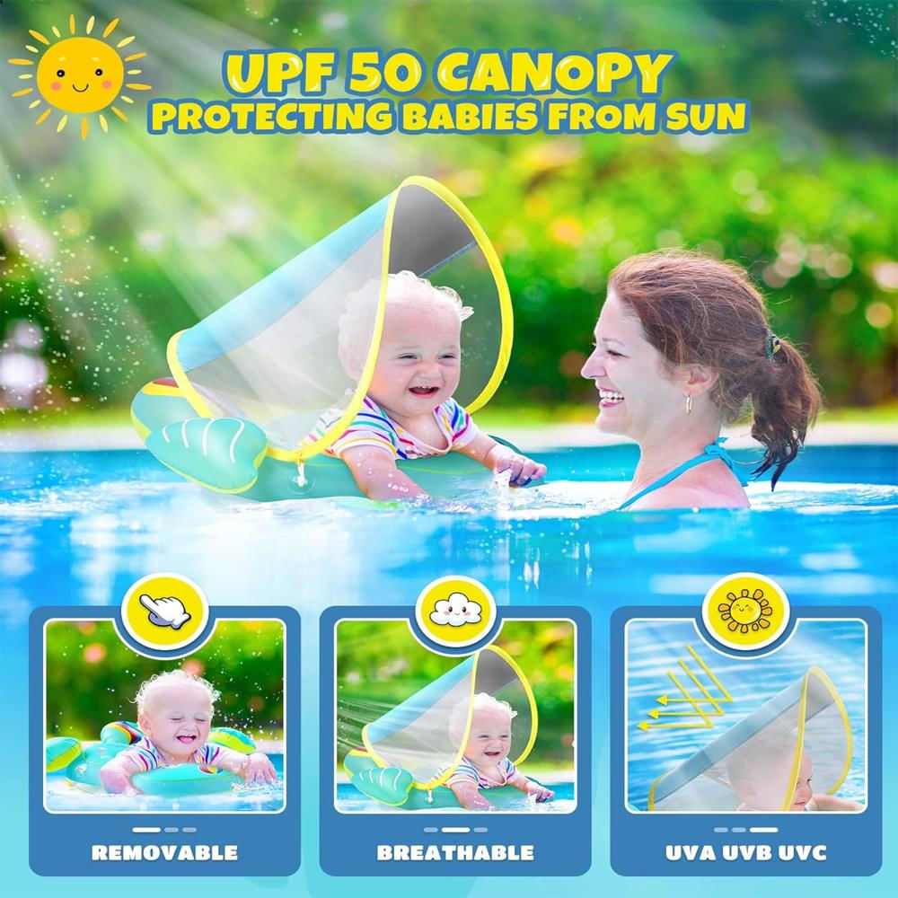 Flotador Para Bebé Con Toldo Protector Solar Upf50+ Talla L (12 36 Meses) img #4