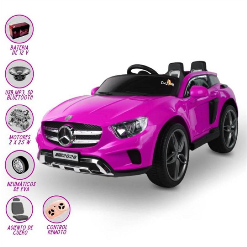 Carro Infantil Batería Eléctrico Mercedes Benz 4X4 Fucsia Ref. 8008 img #2