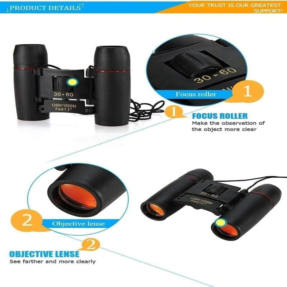 Mini Binoculares Portatiles 30X60 Plegables img #4