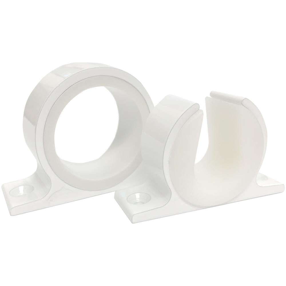 Lees Tackle Single Rod Rack Set White Powder Coat Finish img #1