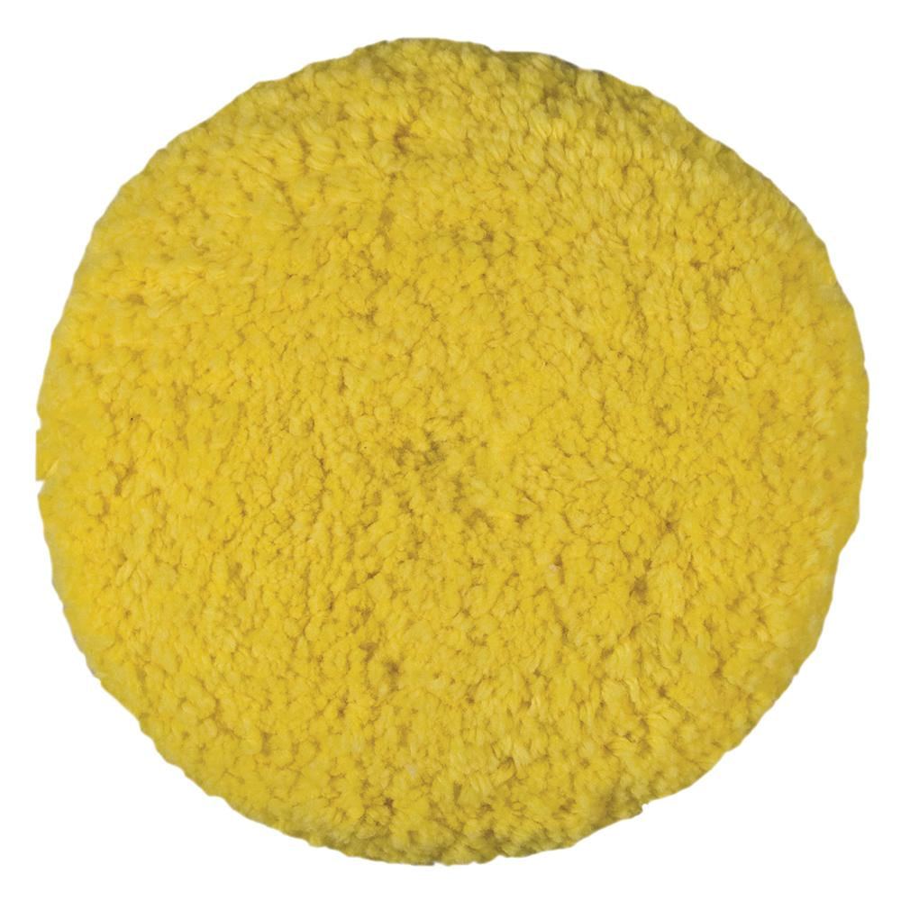 Almohadilla De Buffing De Lana Mezclada Rotaria Presta Corte Medio Amarillo img #1