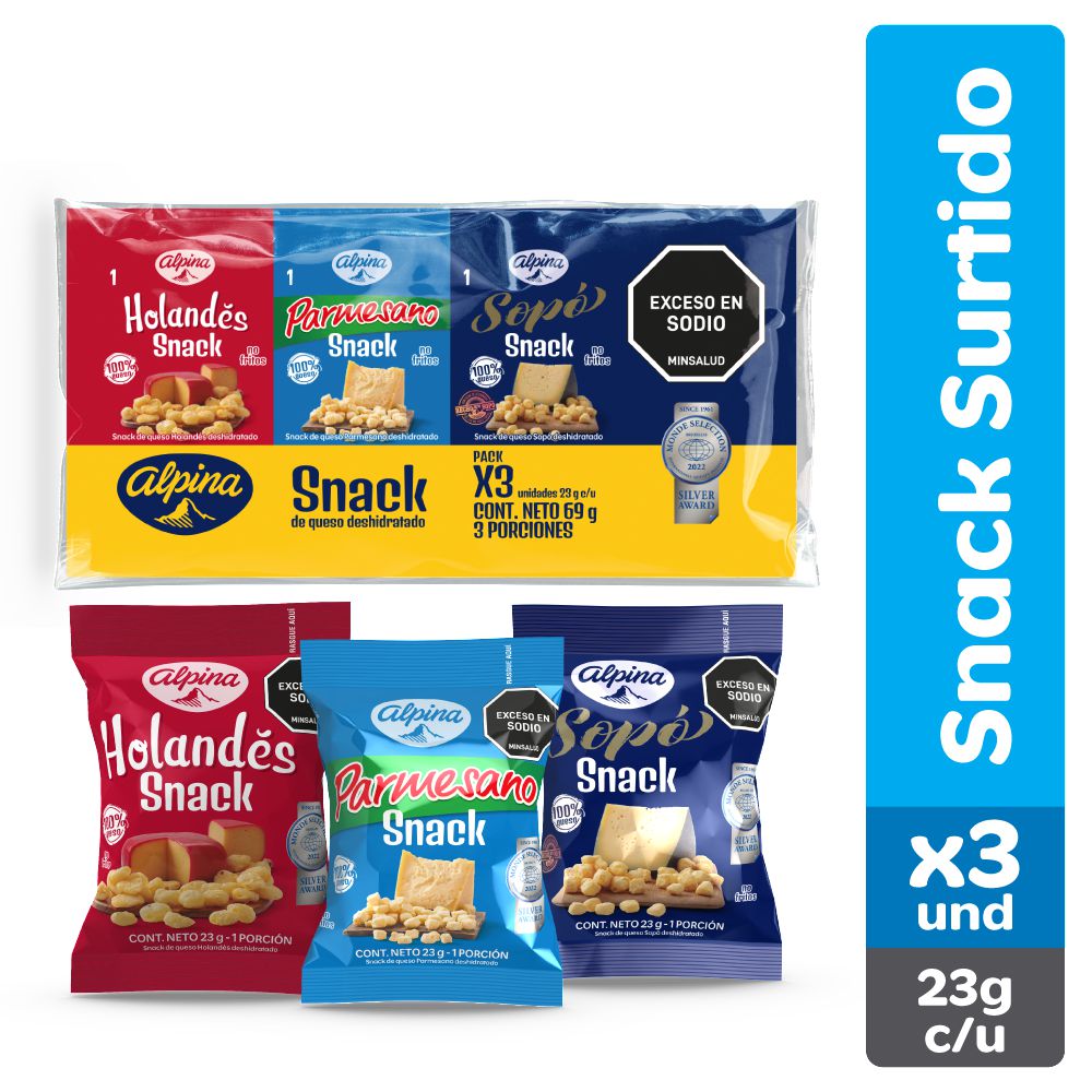 Snacks de queso ALPINA Deshidratado surtido (69  gr) img #1