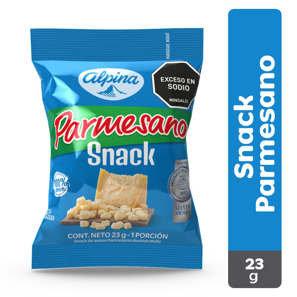Queso Snack ALPINA Parmesano Deshidratado (23  gr) img #1