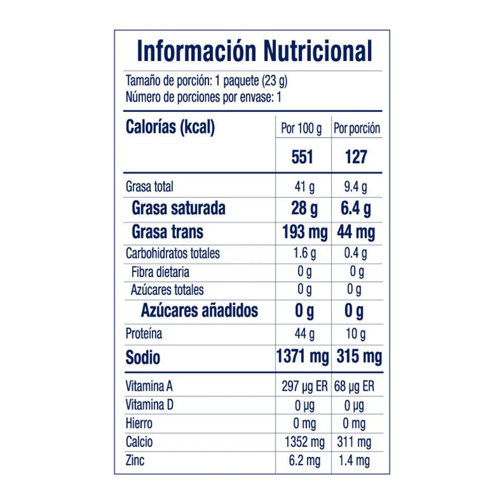 Queso Snack ALPINA Sopó Deshidratado (23  gr) img #2