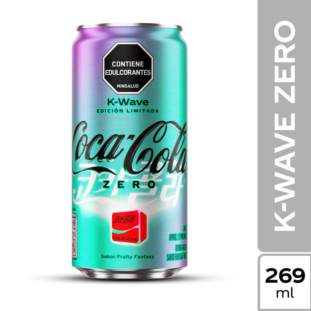 Gaseosa Coca Cola ZERO kwave en lata (269  ml) img #1