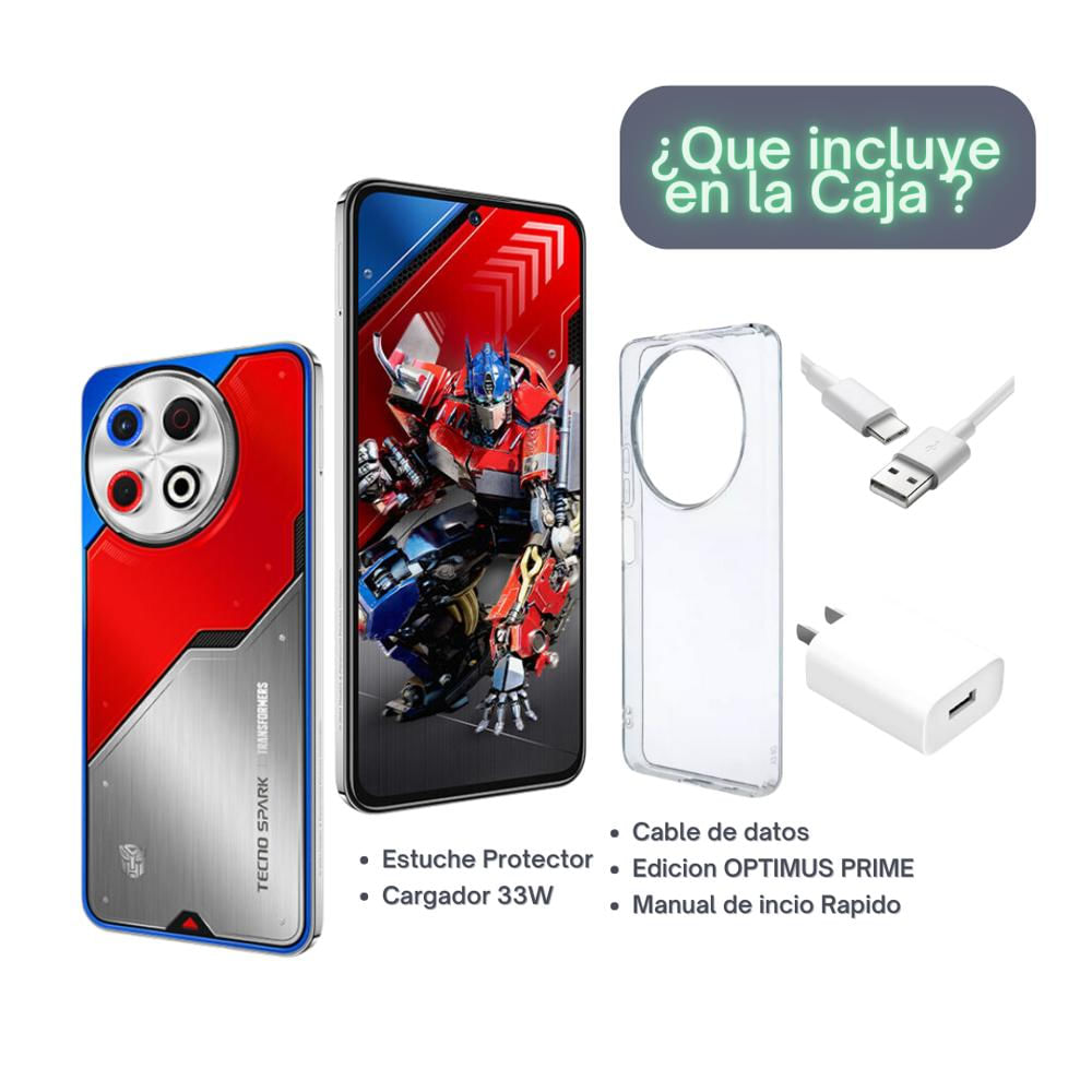 Tecno Spark 30 Pro 256Gb 8Gb Ram Edición Optimus Prime img #4