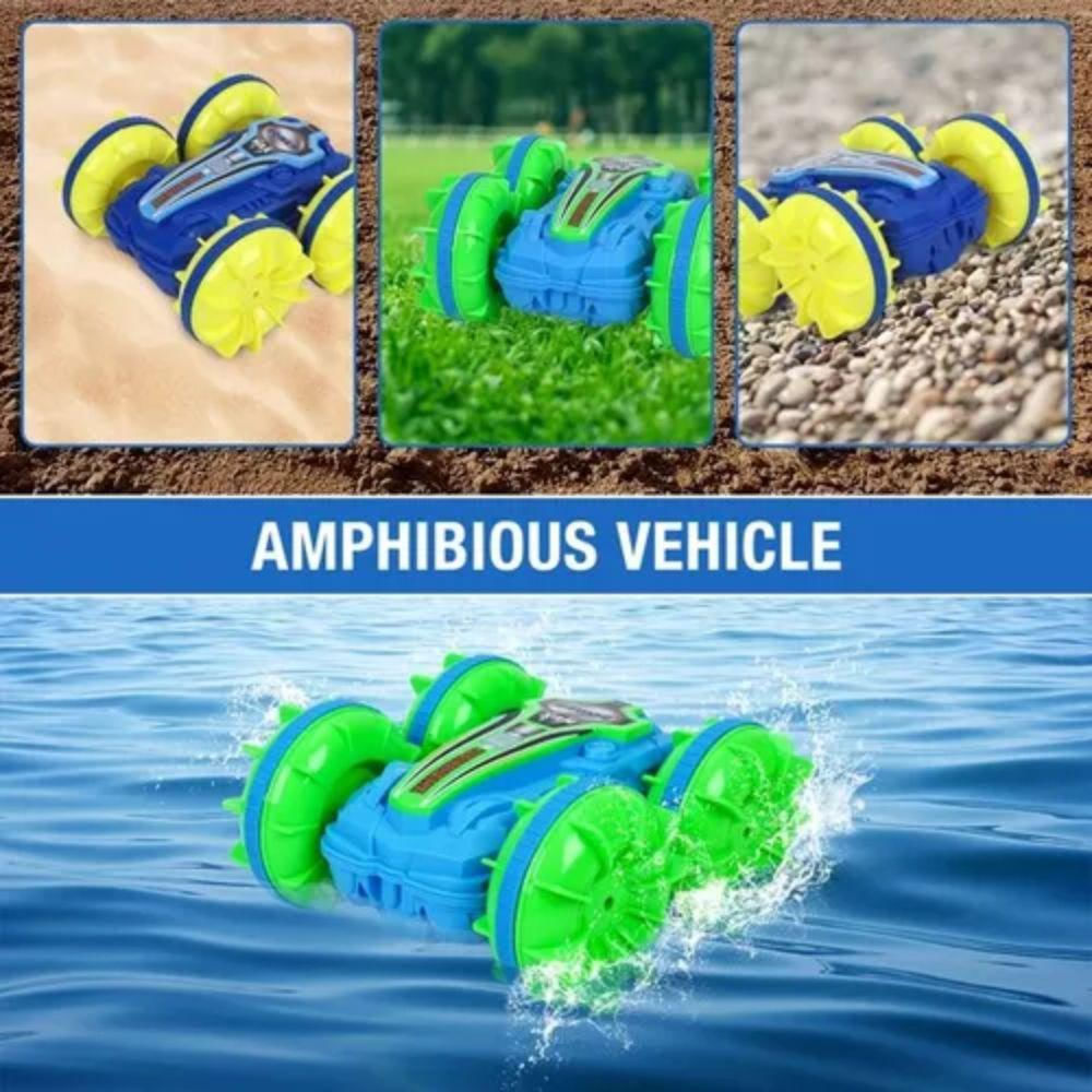 Carro Control Remoto Rc Anfibio 2 En 1 Recargable Giro 360 img #4
