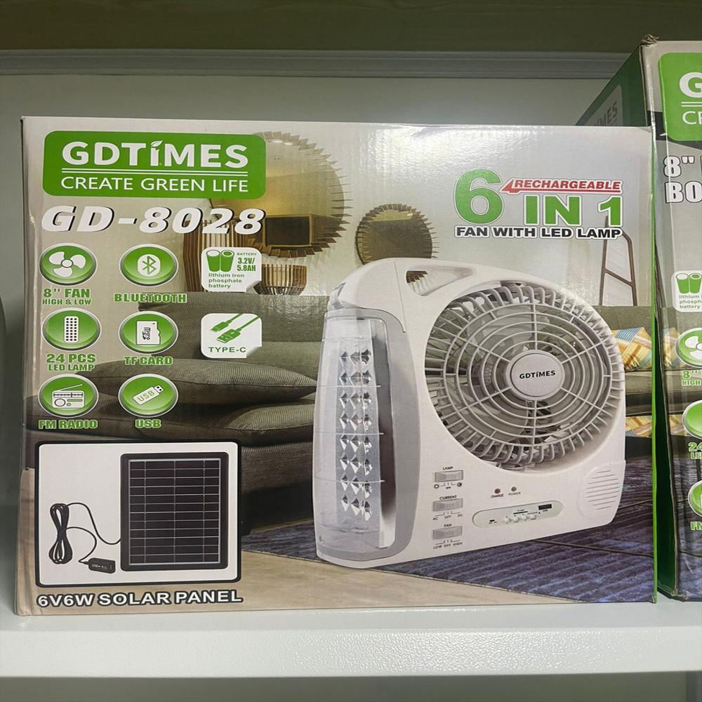 Ventilador Recargable Con Panel Solar, Aire Fresco En Cualquier Lugar img #4