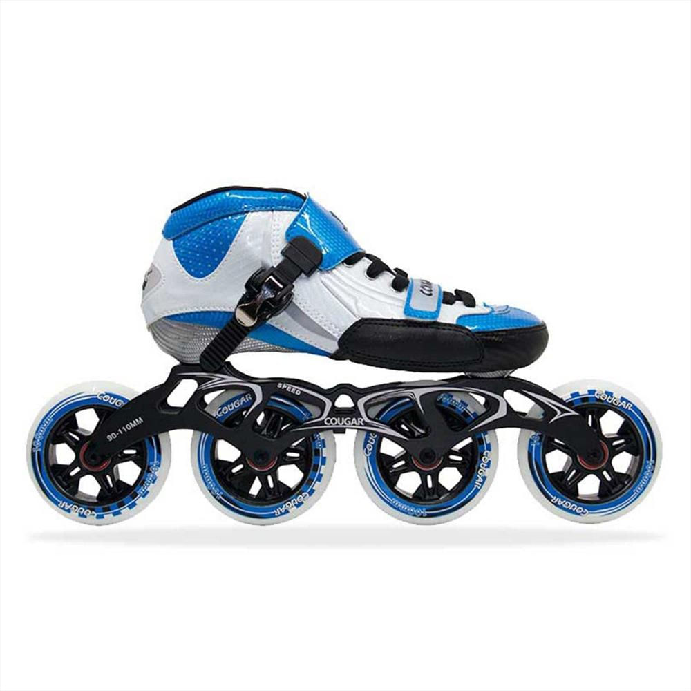 Patines En Linea Profesionales Cougar Sr1 Azul Talla 33 img #1