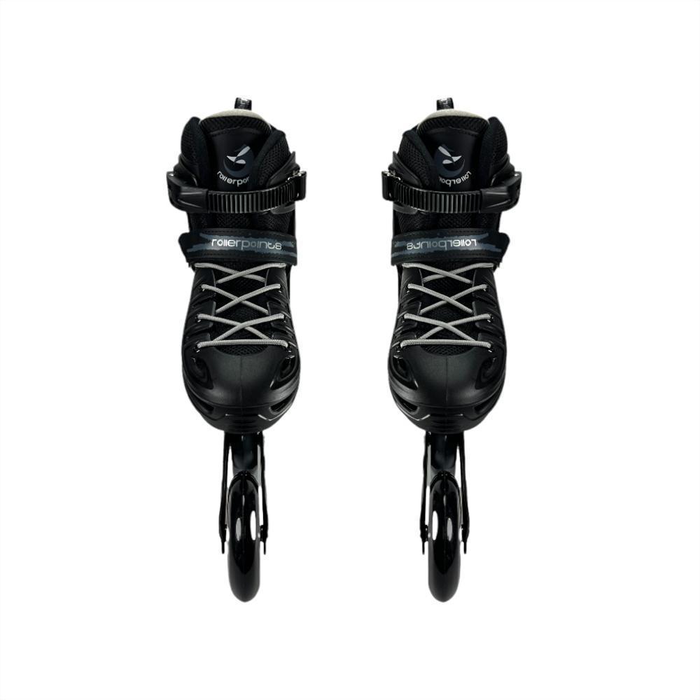 Patines Linea Semiprofesionales Ajustables Ruedas Goma Roller Points (Xs 27 Ajustables A 30 Negro) img #3