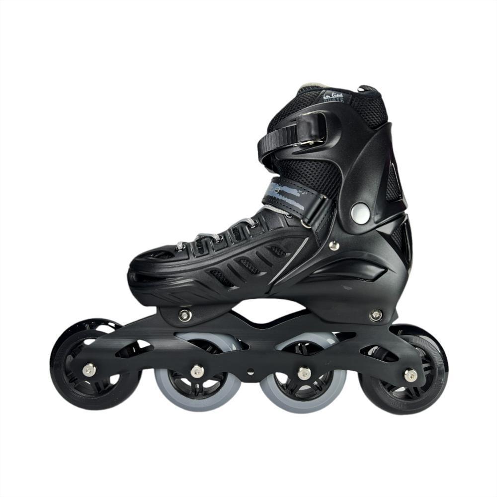 Patines Linea Semiprofesionales Ajustables Ruedas Goma Roller Points (Xs 27 Ajustables A 30 Negro) img #5