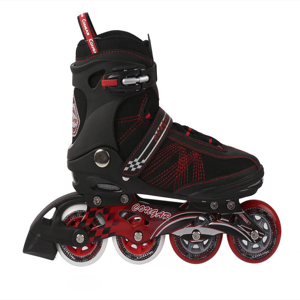 Patines En Linea Semiprofesionales Cougar Mzs101 Rojo 42 img #1